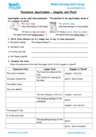 Worksheets for kids - possessive-apostrophes-singular-or-plural